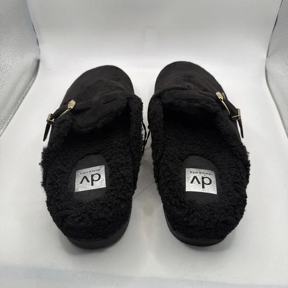 Dolce Vita Anina Mules Women's Black Buckle Comfort Slip On Shoes Size 8 - Picture 5 of 11